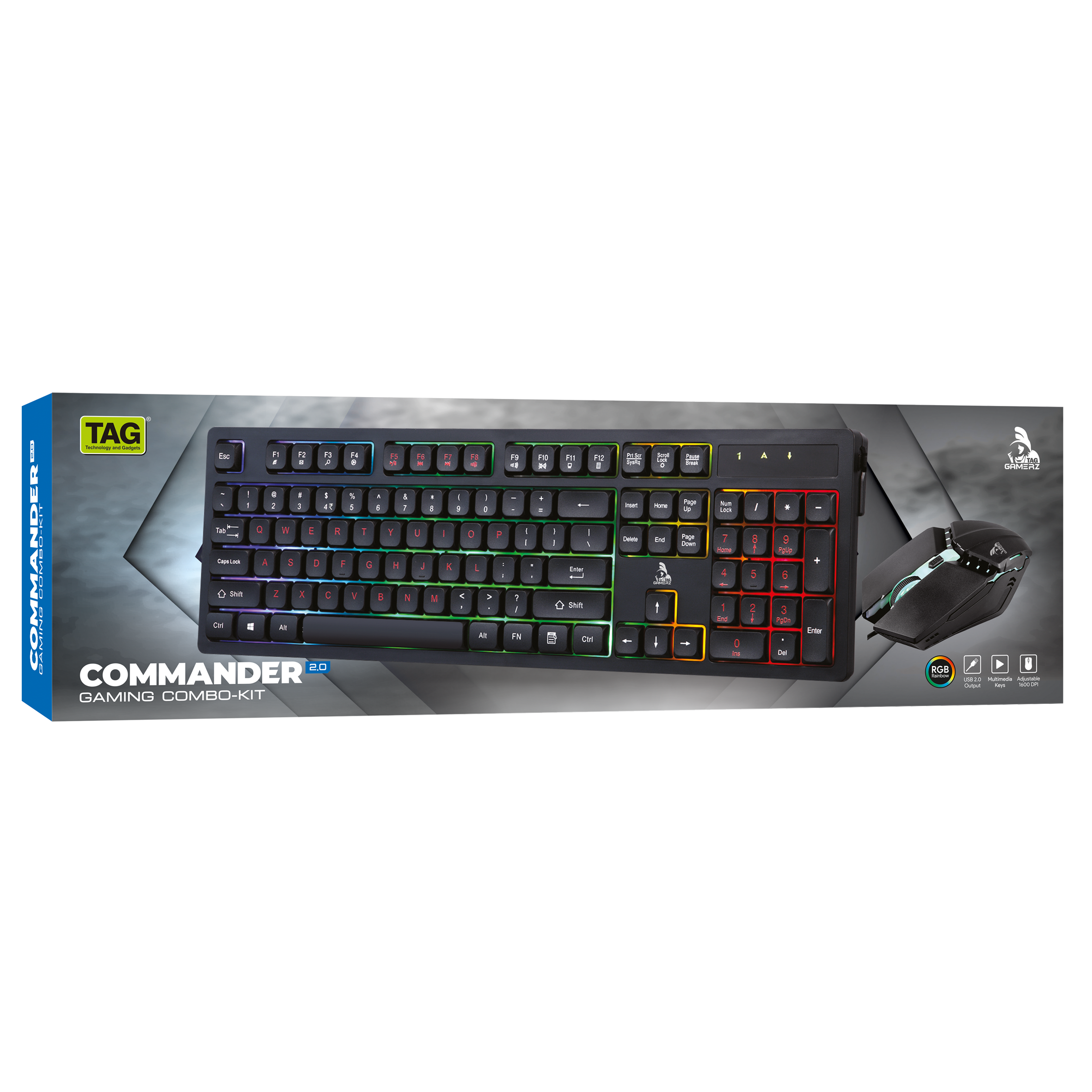 GAMERZ USB Gaming Combo Kit Commander-2.0